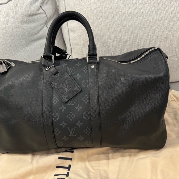 louis vuitton keepall bandouliere bag monogram taigarama 50 - Picture 4 of 10